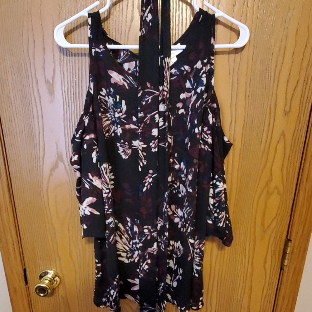 Cold Shoulder Maternity Shirt
